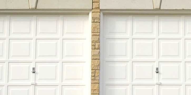 residential-6 White double garage doors